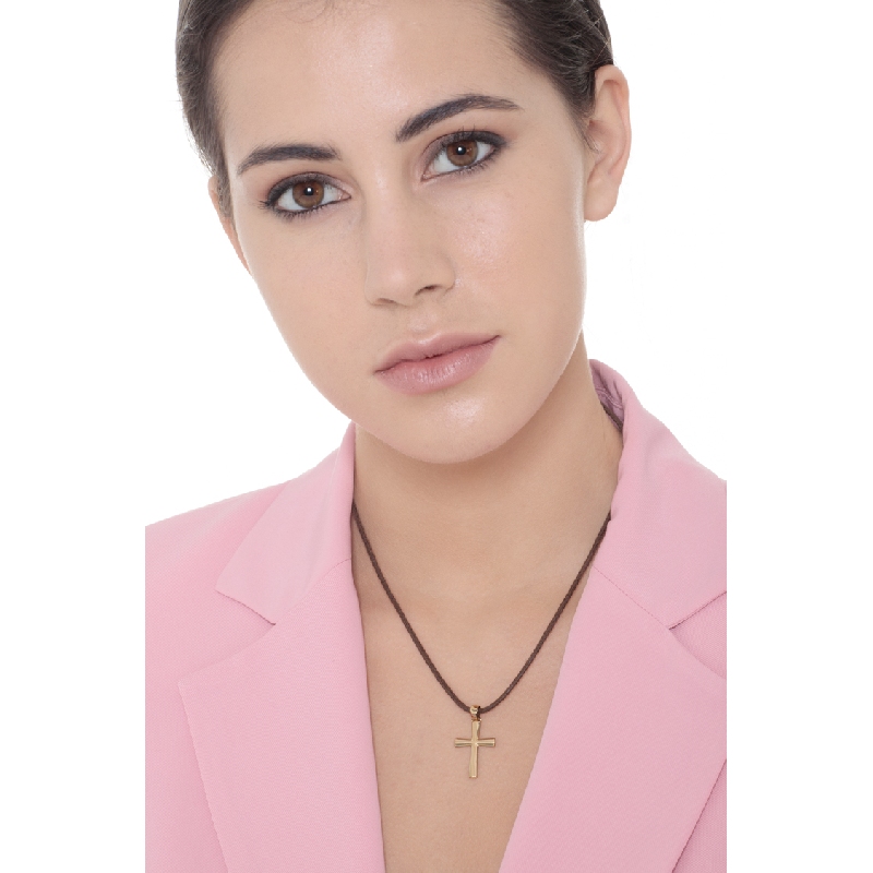 Kreuz Anhänger 18 Karat Gelbgold