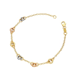 Damenarmband Weißgold Gelbgold Roségold 18k