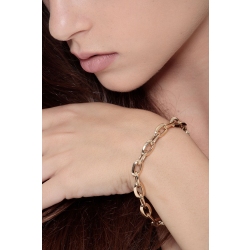 Gelbgold 18K Kettenarmband Damen, 19,5 cm 2