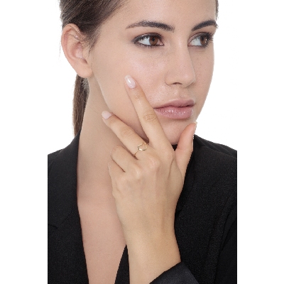 Herz Ring aus 18K Gelbgold