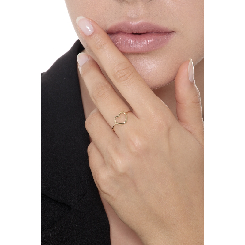 Herz Ring aus 18K Gelbgold