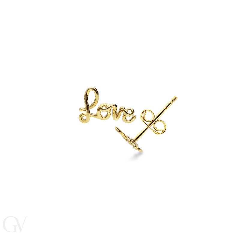 Love Ohrringe Gelbgold 18K