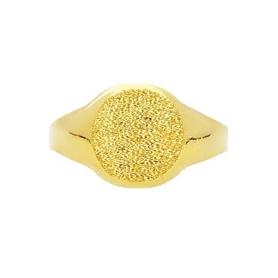 Herrenring 750er Gelbgold Siegelring 