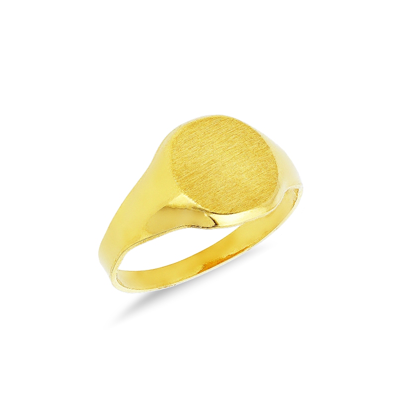 Herrenring 750er Gelbgold Siegelring 