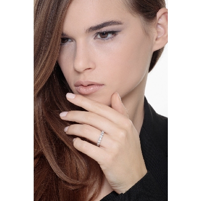 Diamantring Weißgold 750 