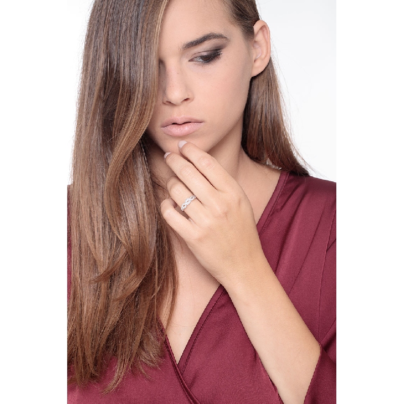 Diamant Ring aus Weißgold 750