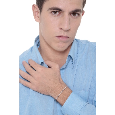 Tennis Armband mit Diamanten für Damen und Herren Weißgold