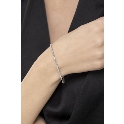 Tennis Armband mit Diamanten für Damen und Herren Weißgold 2