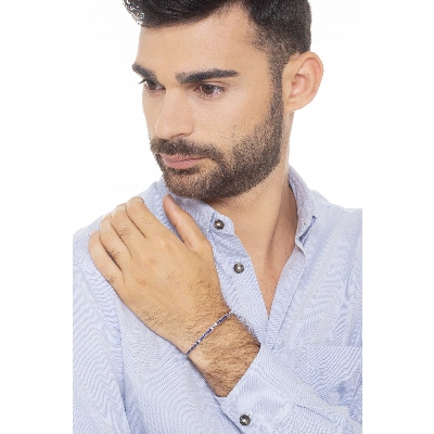 Tennisarmband Saphir blau Diamanten Weissgold