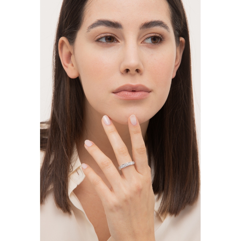 Eternity Ring Diamant Weißgold in einer Kanalfassung 