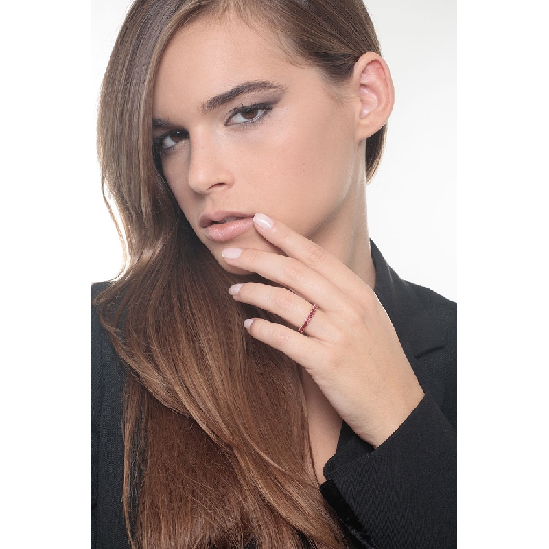 Eternity Ring Rubin Roségold 18K