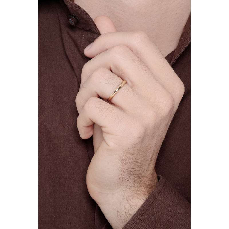 Gelbgold Vorsteckring Ehering 18 Karat