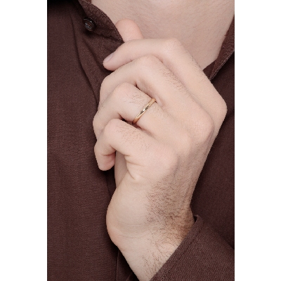 Gelbgold Vorsteckring Ehering 18 Karat