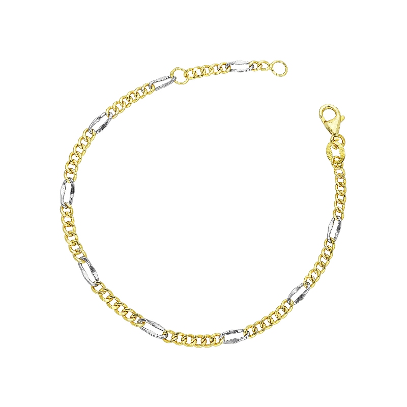 Armband Weissgold Gelbgold 18K, 18 cm