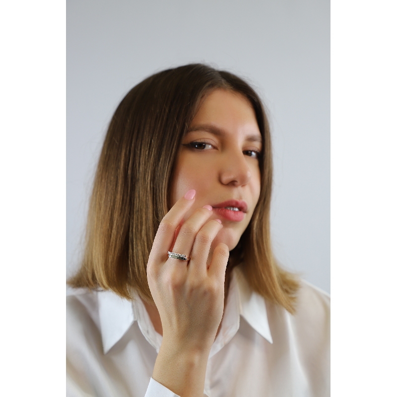 Toi et Moi Ring Weissgold mit Diamanten