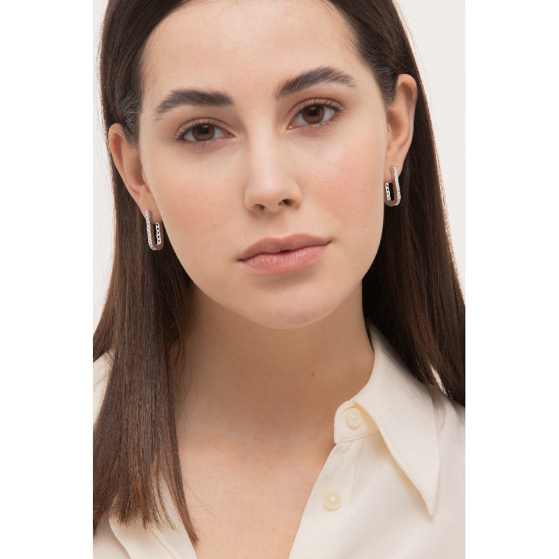 Ohrringe aus Weißgold mit Diamanten