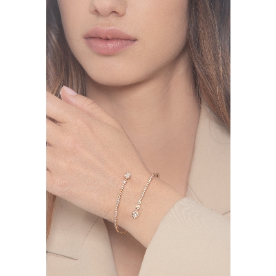 Roségold 18K Designer Armband mit Diamanten