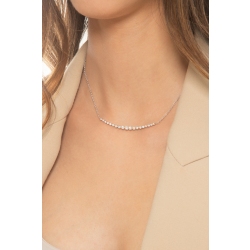 Elegante Kette Weißgold mit Stab aus Diamanten  2