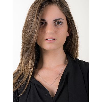 Weißgold 750 godronierte Venezianerkette, 50 cm