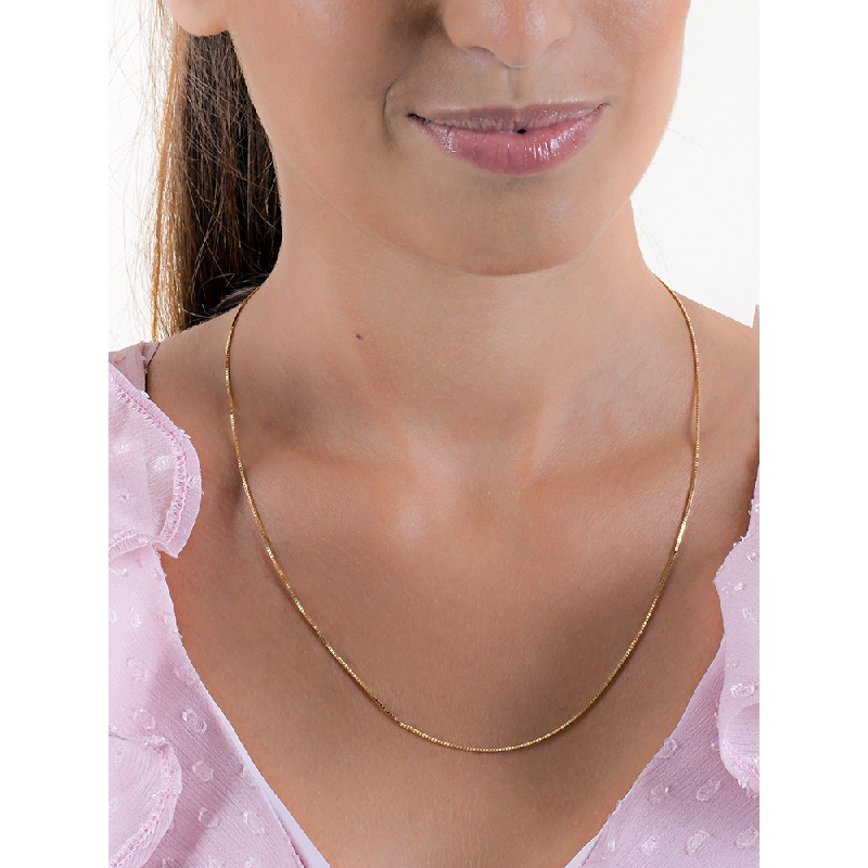 Venezianische Kette aus Gelbgold 750, 50 cm