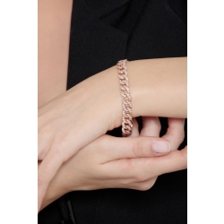 Iced Out Armband Roségold 18K mit Diamanten  2