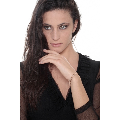 ICED OUT Armband aus Roségold 18K mit Diamanten 