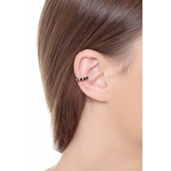 Earcuff aus Weißgold 18K mit schwarzen Diamanten 2