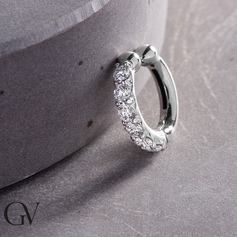 Weißgold 18k Earcuff mit Brillanten 