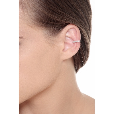 Weißgold 18k Earcuff mit Brillanten 