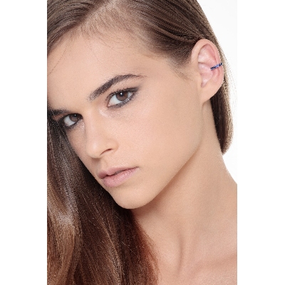 Weißgold 18K Earcuff mit blauen Saphiren 