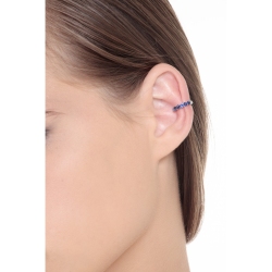 Weißgold 18K Earcuff mit blauen Saphiren  2