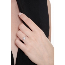 Weißgold Diamant-Sternring 2