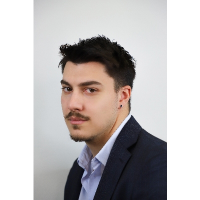 Weißgold Herren einzelner Ohrstecker mit schwarzen Diamanten