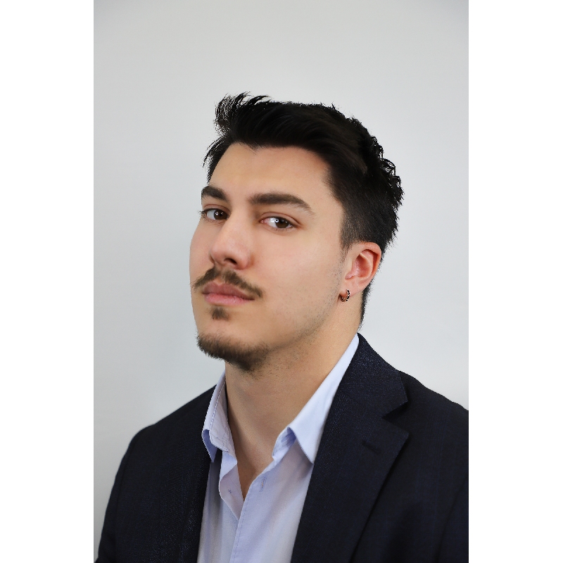 Einzelne Creolen Herren Weißgold mit schwarzen Diamanten