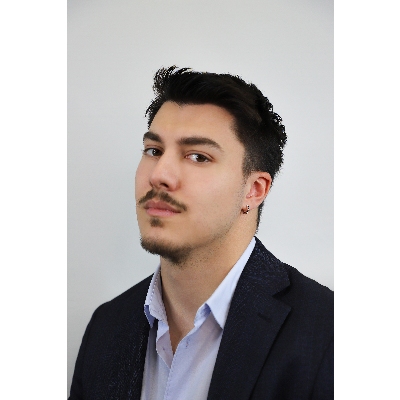 Einzelne Creolen Herren Weißgold mit schwarzen Diamanten