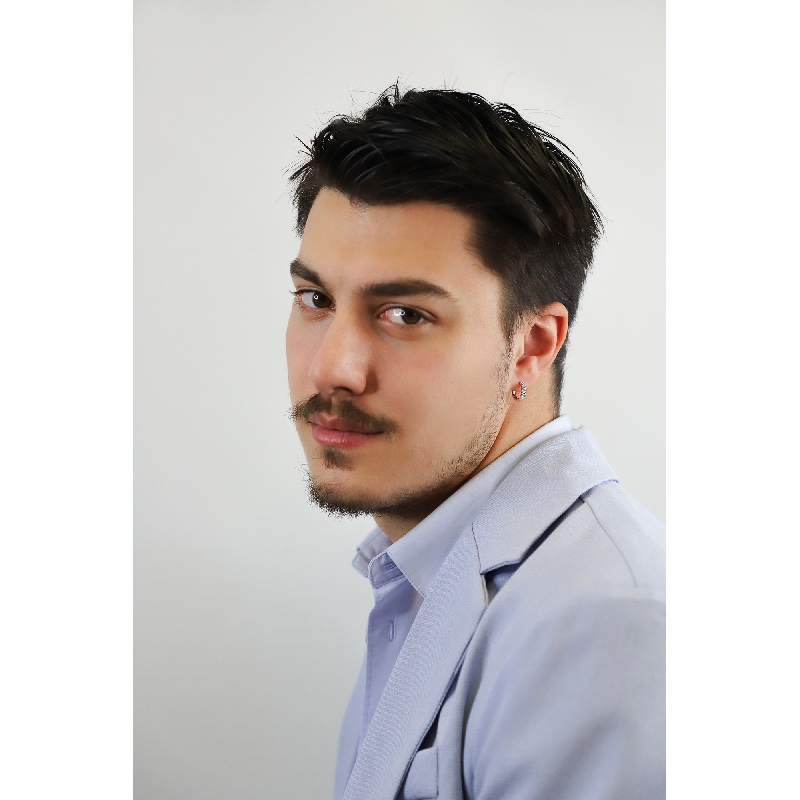 Weißgold einzelne Creole mit Brillanten Herren