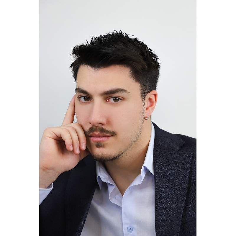 Einzelne Creole Herren Weißgold 18K mit Brillanten 