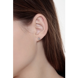 Diamant-Ohrstecker aus Weißgold 18k 2