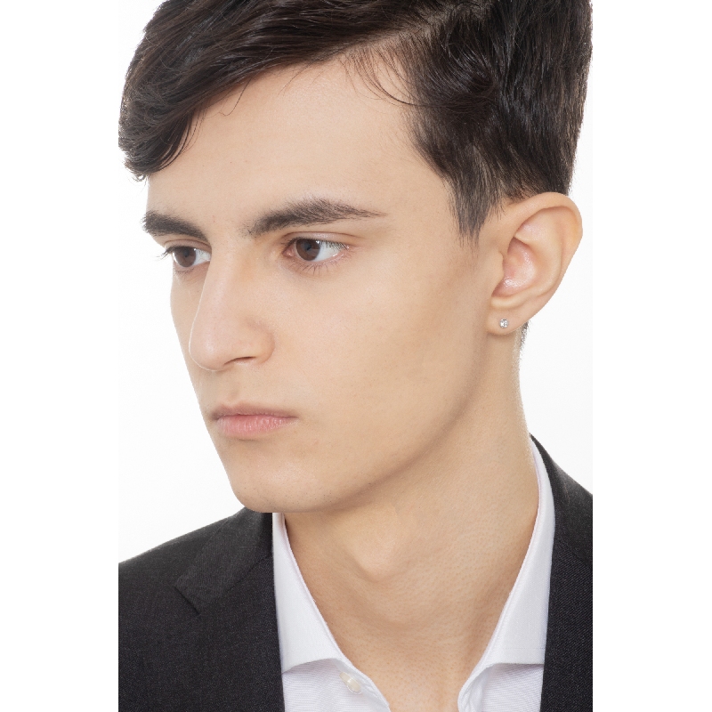 Einzelner Ohrstecker mit Diamant Damen, 0,07 kt