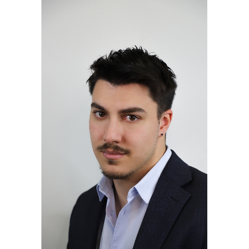 Einzelner Ohrring Herren mit schwarzem Diamant