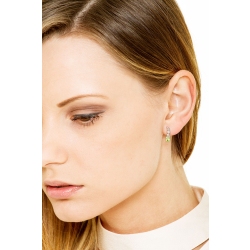 Peridot Ohrringe mit Diamanten Weissgold  2