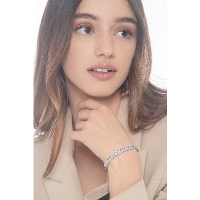 Diamant Armreif Damen Weißgold 750