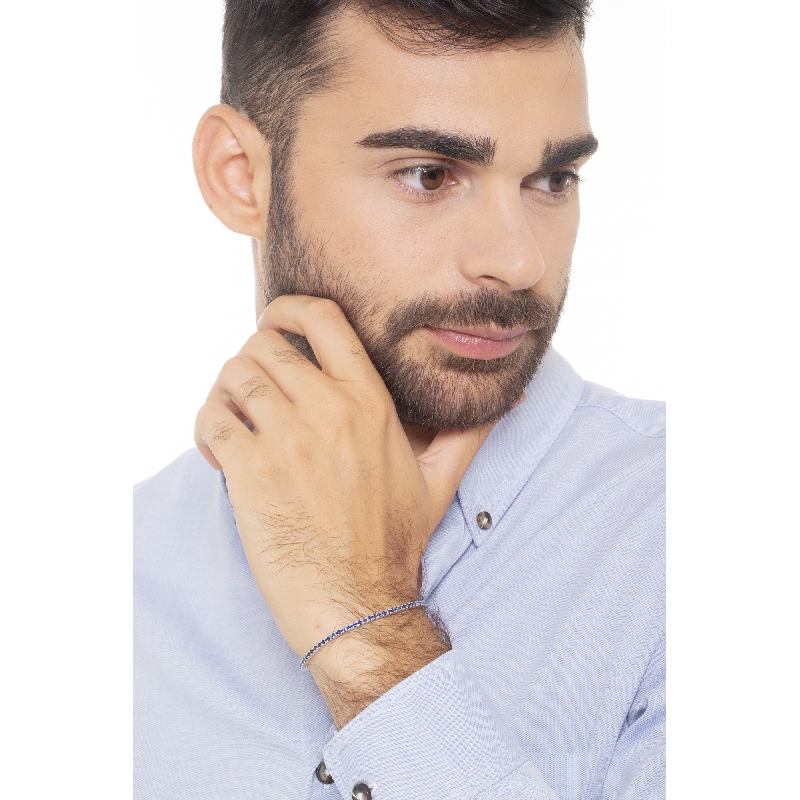 Tennis Armband Weißgold Damen Herren 