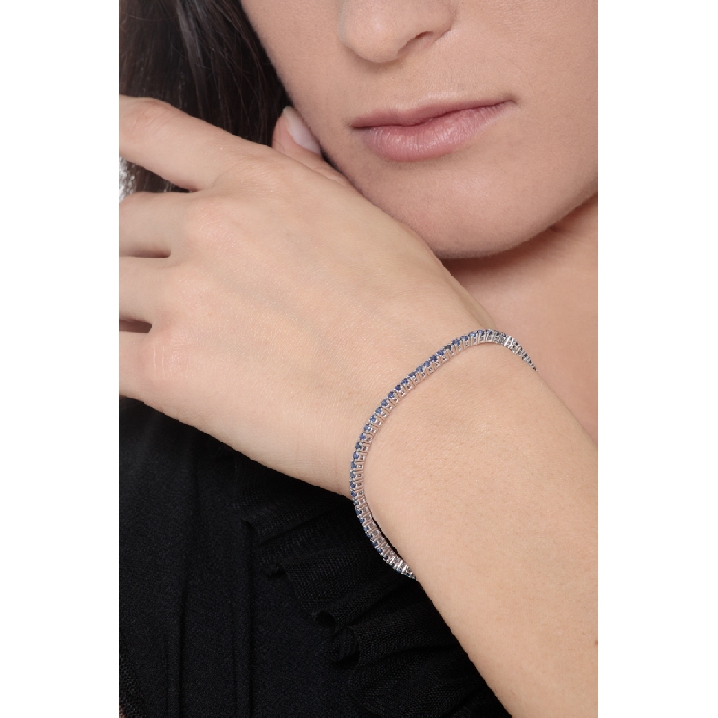 Tennis Armband Weißgold Damen Herren 