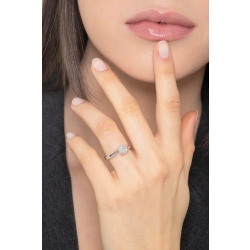 Verlobungsring 750 Weißgold Antragsring mit Diamant 1 Karat 2