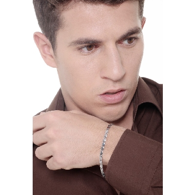 Armband Weißgold 750 Herren