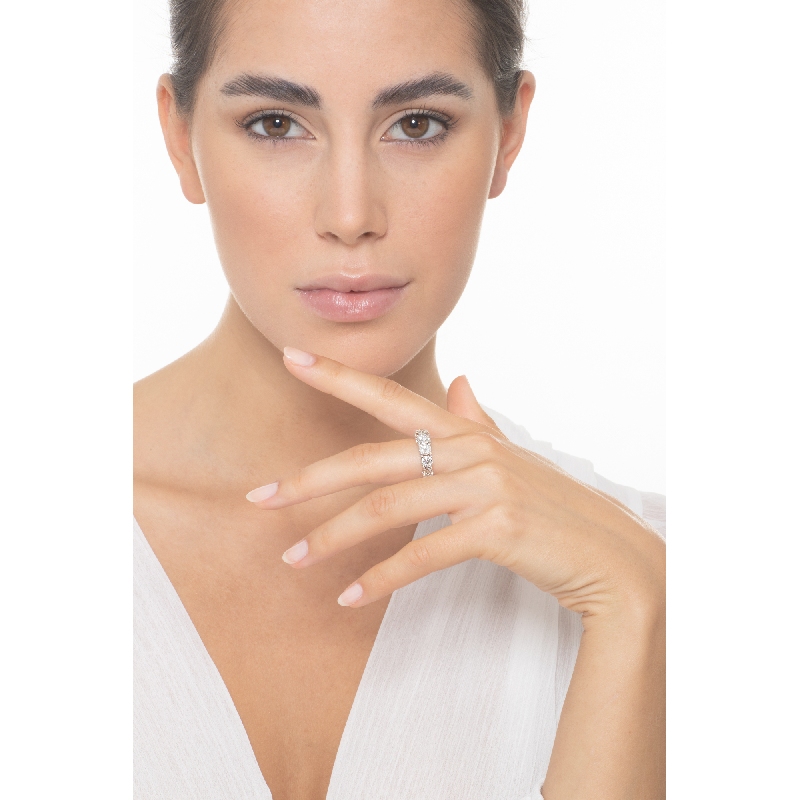 Ring Weissgold mit Diamanten