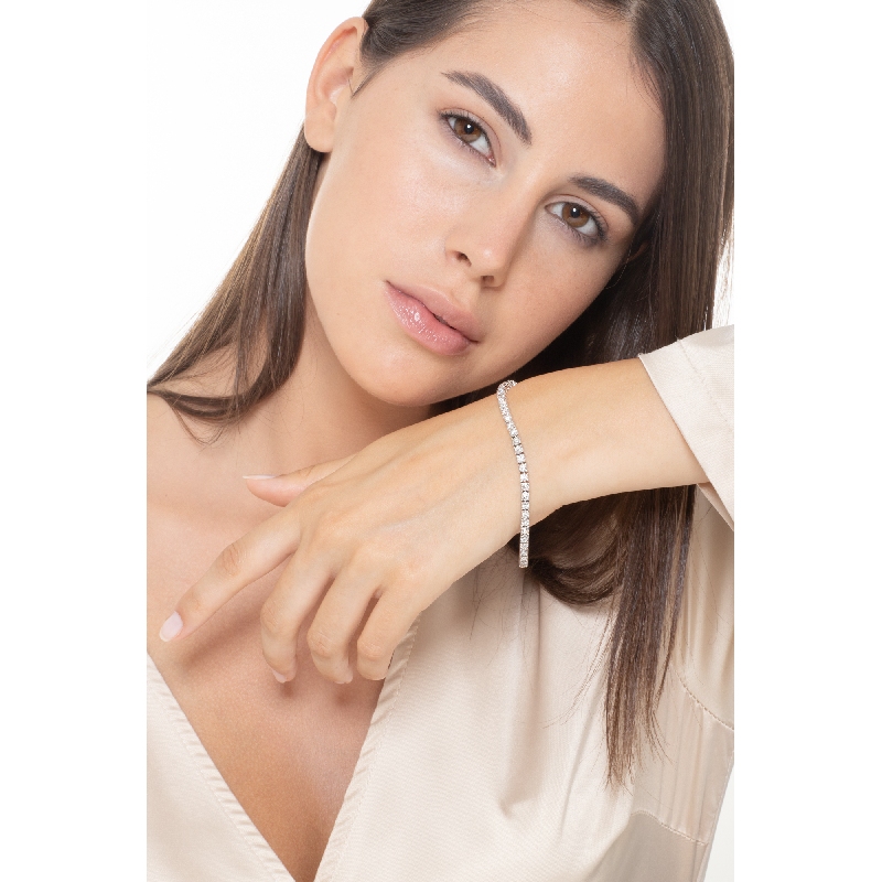 Tennisarmband Weißgold Brillanten