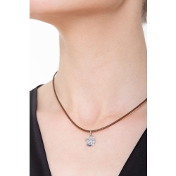 Weißgold 18K Engel Anhänger  2