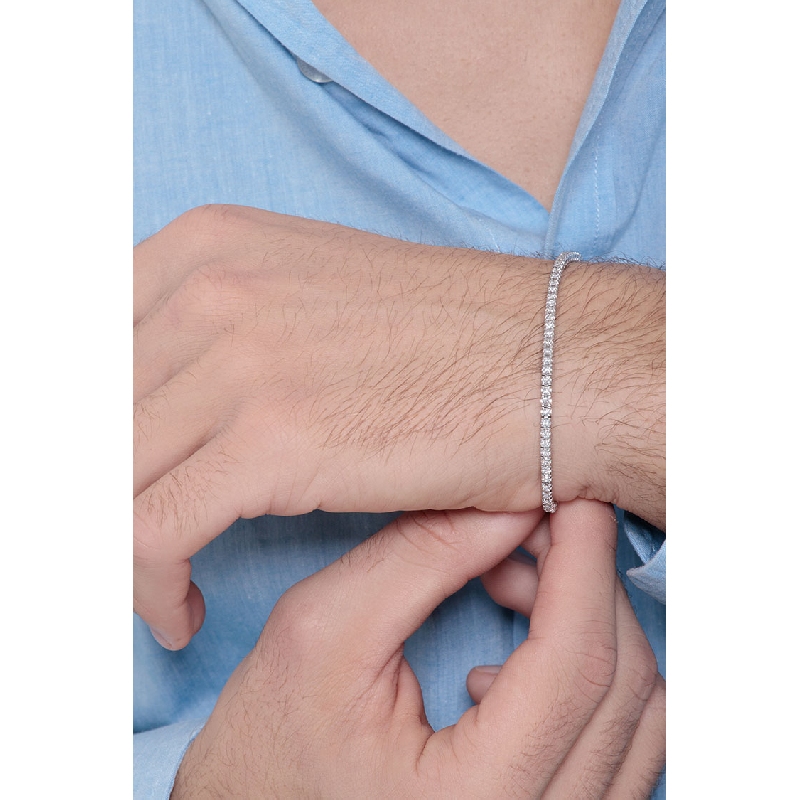 Tennisarmband Weißgold Diamanten